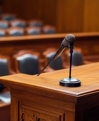 courtroom-microphone-setup-stockcake